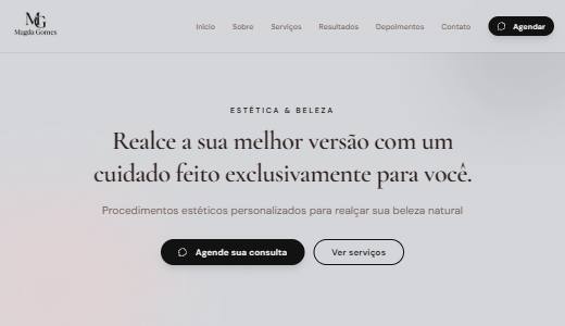 Site de Magda Gomes Estética